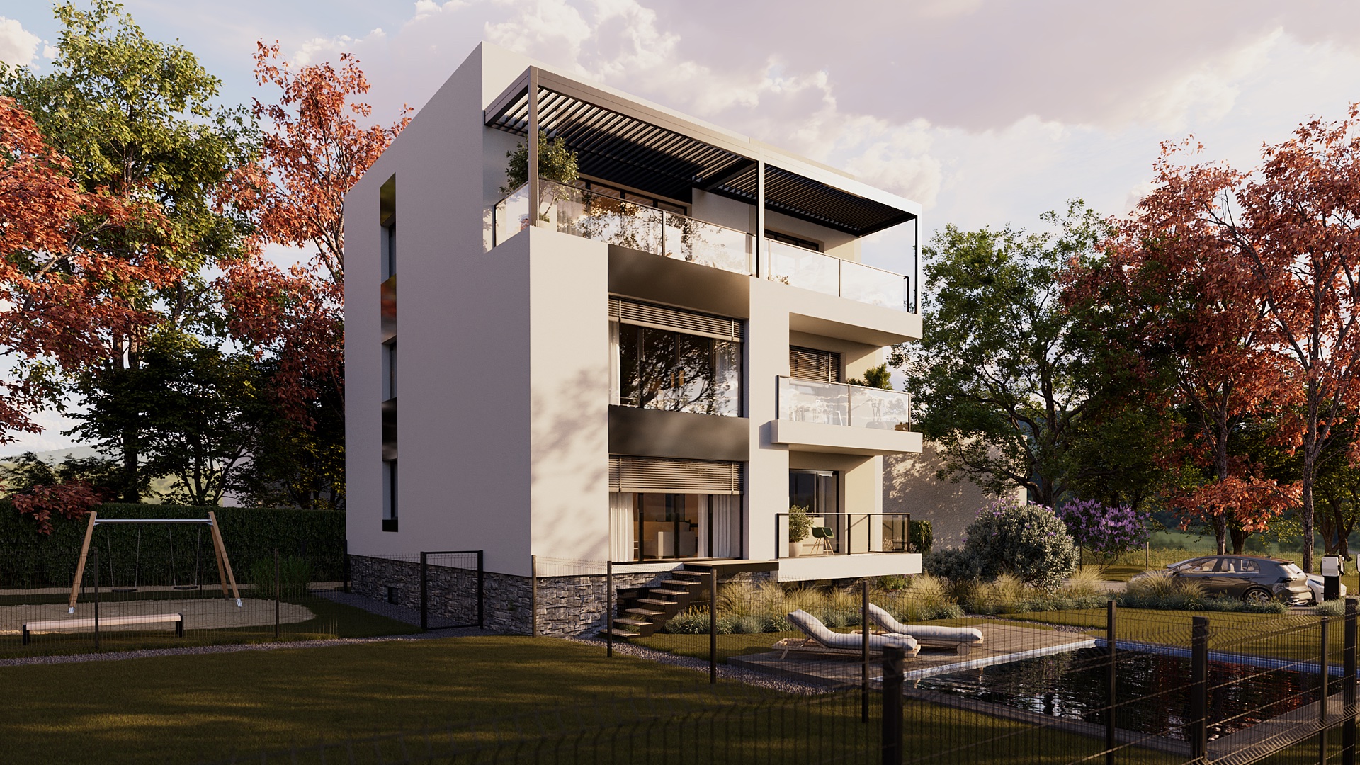 Villa Verde — pohled ze zahrady