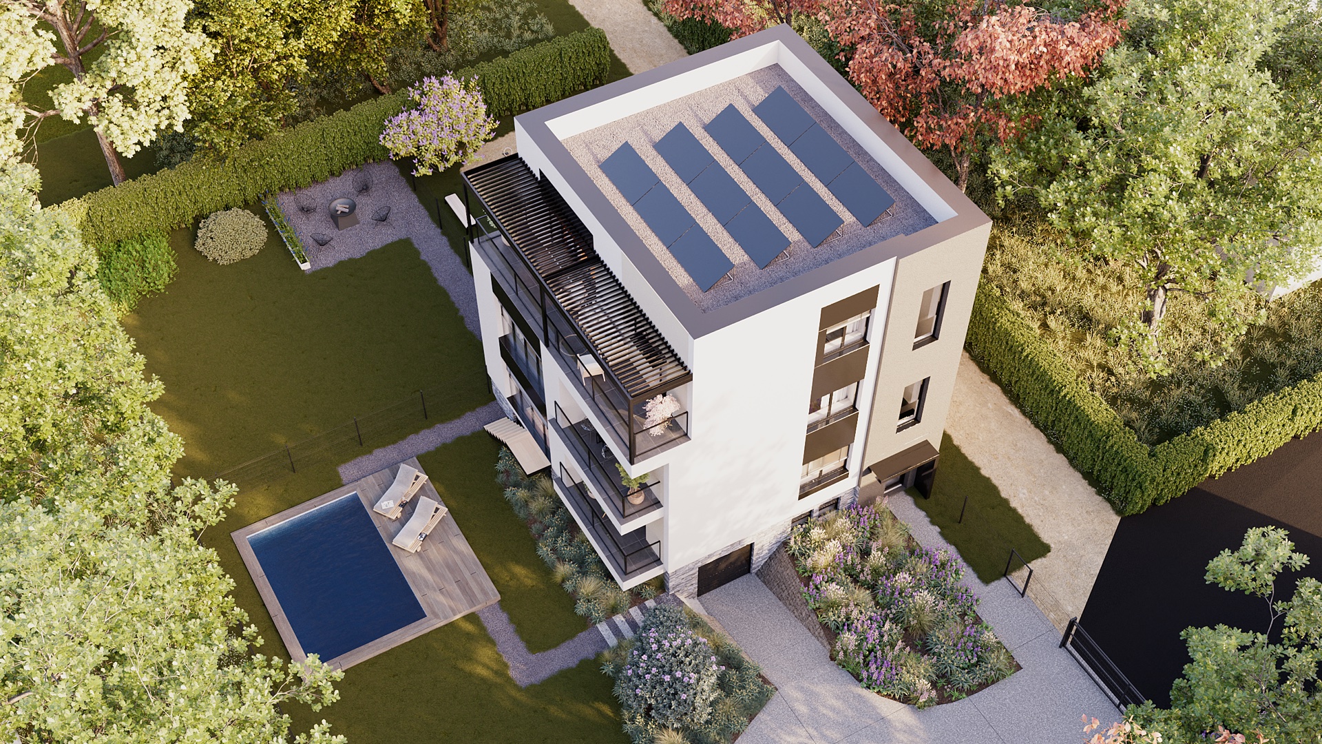 Villa Verde — letecký pohled
