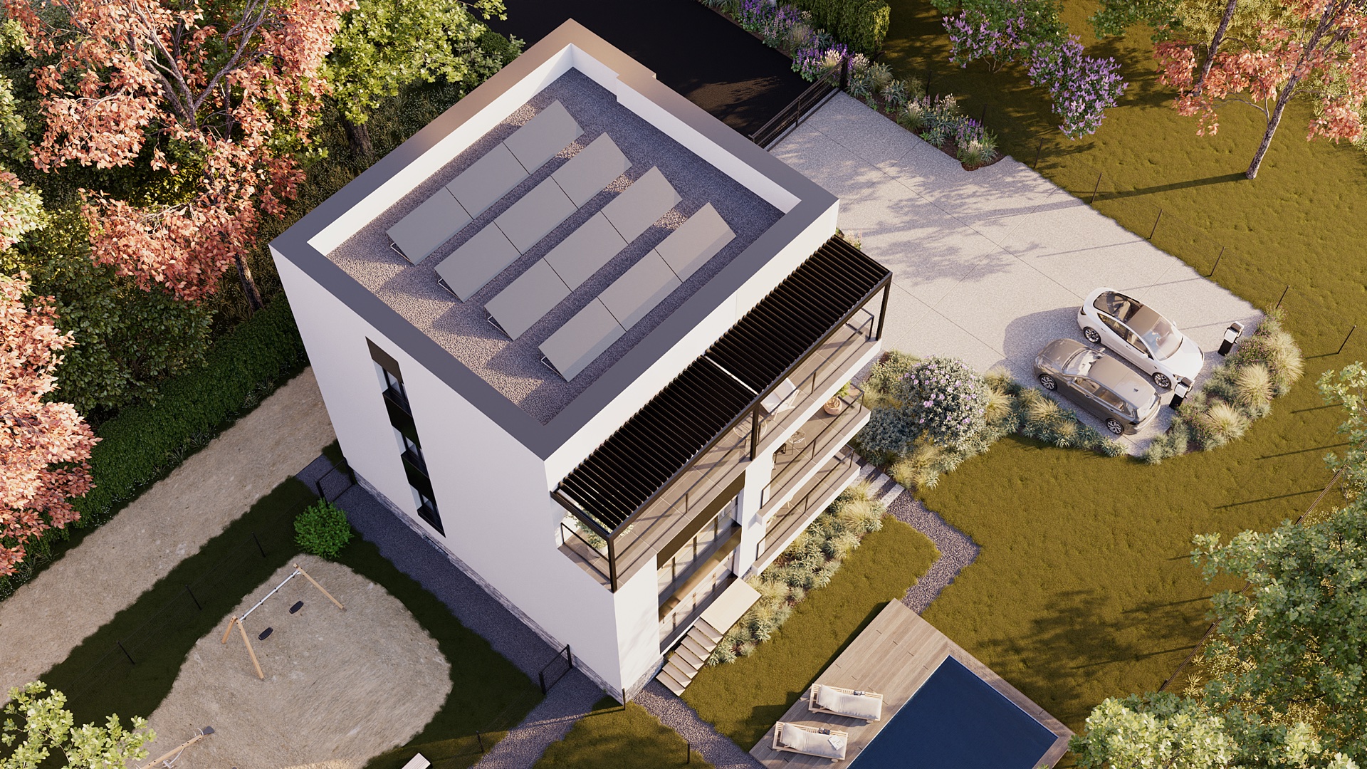 Villa Verde — letecký pohled 2